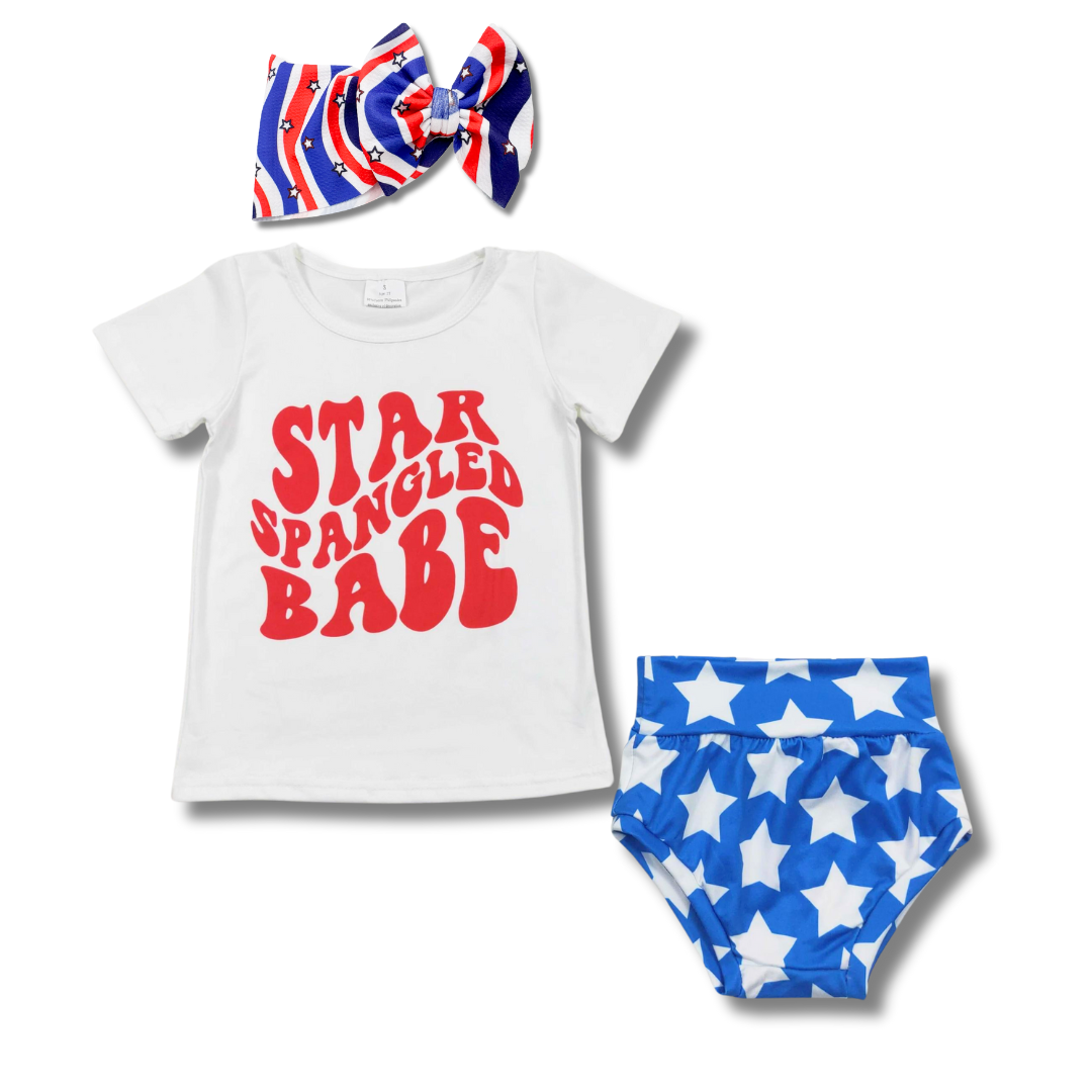 Spangled Babe Bummie Set