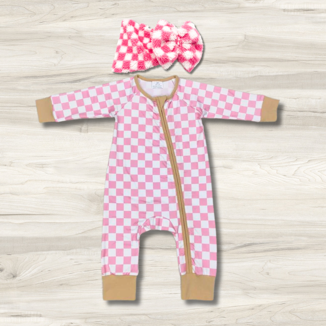 Checking My Pink Vibes Romper