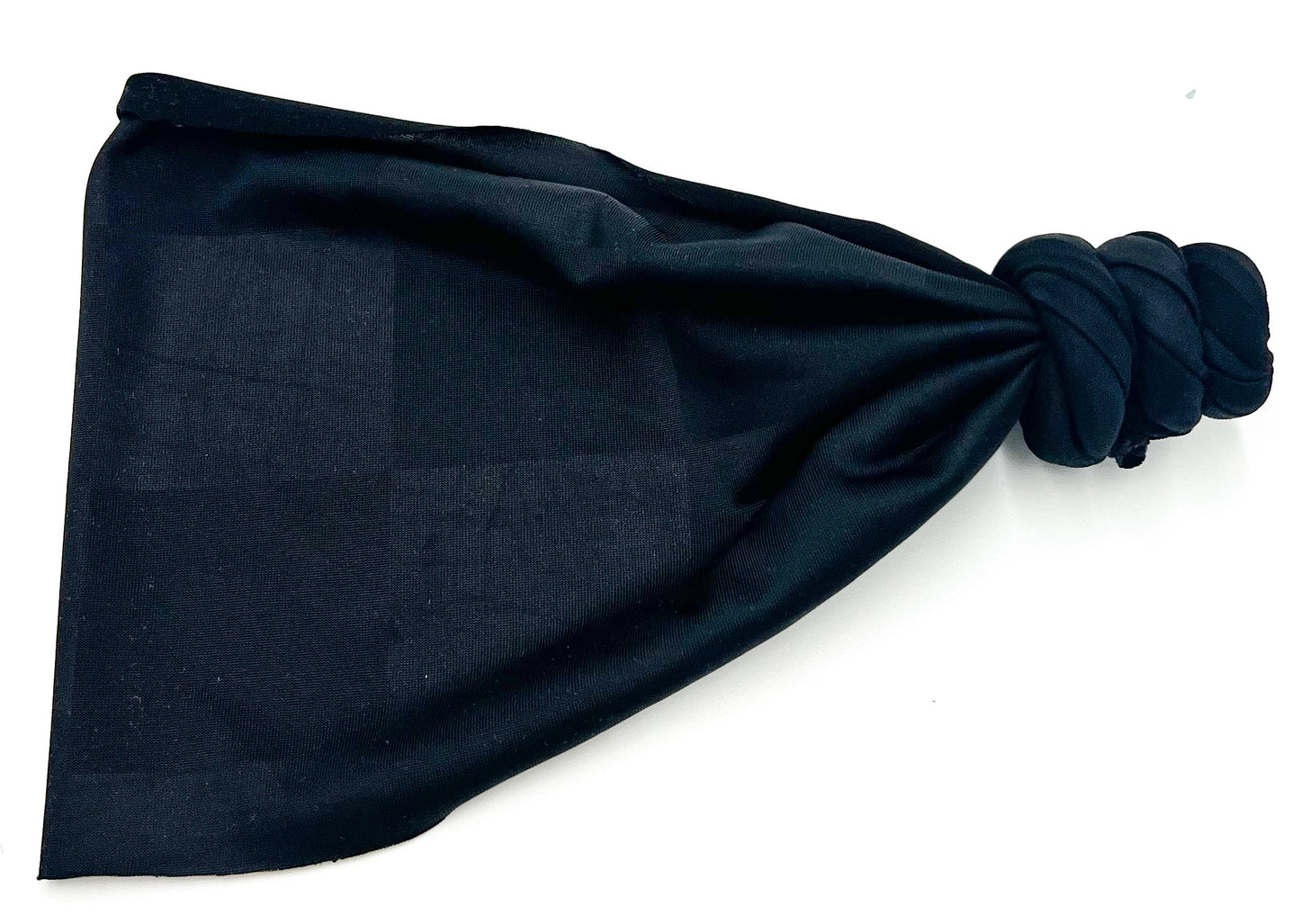 Black Checks Top Knot