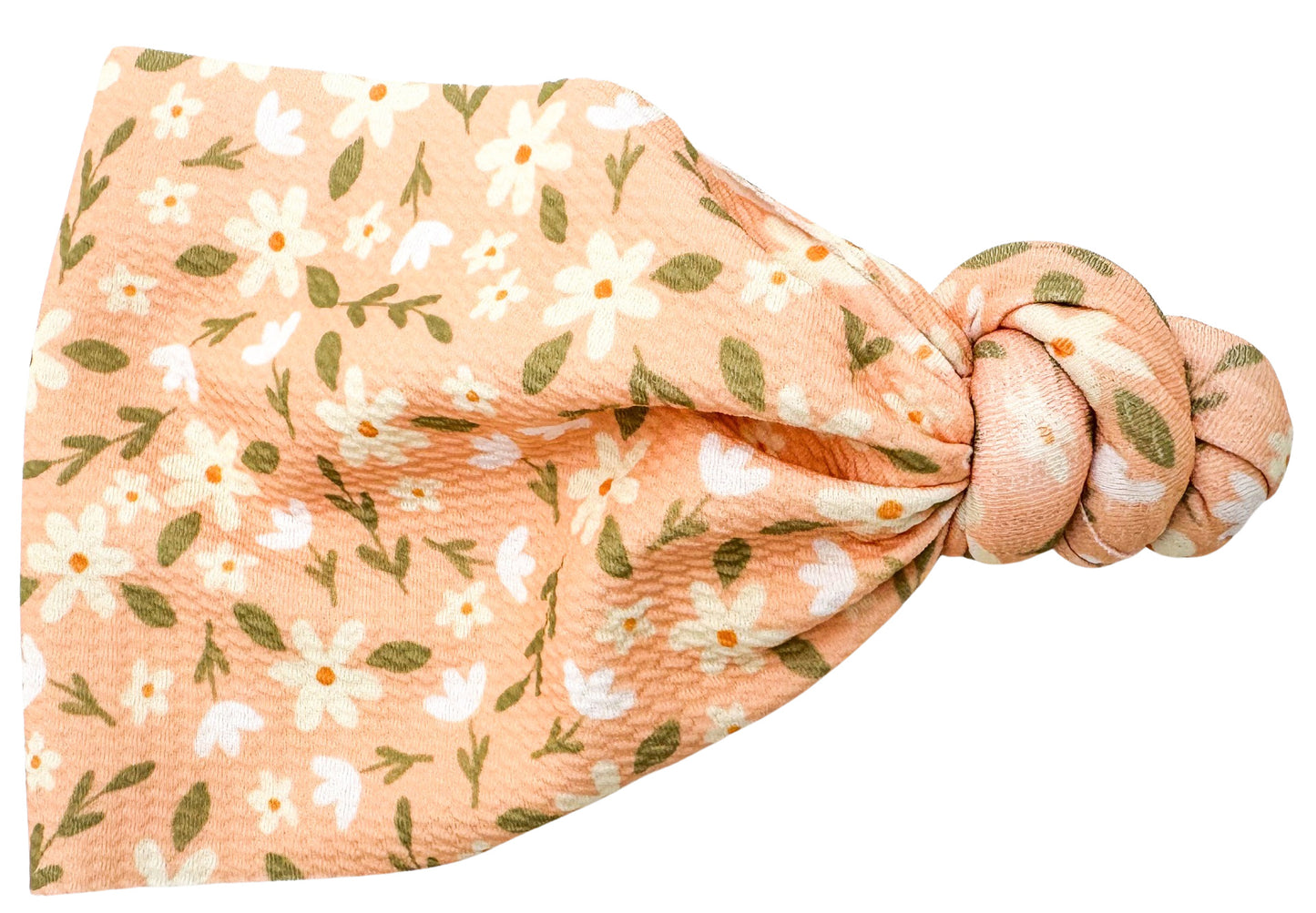 Peachy Daisies Top Knot