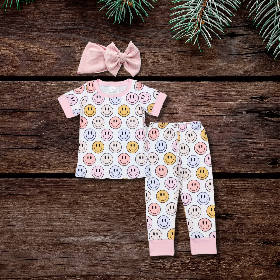 Pinky Smiles Jammie Set