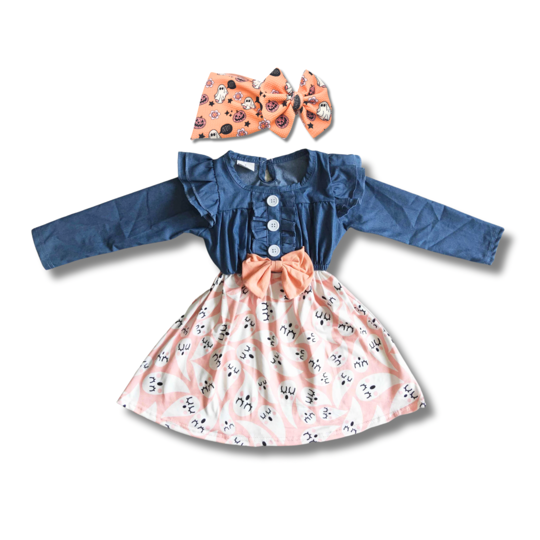 Ghosty Denim Dress