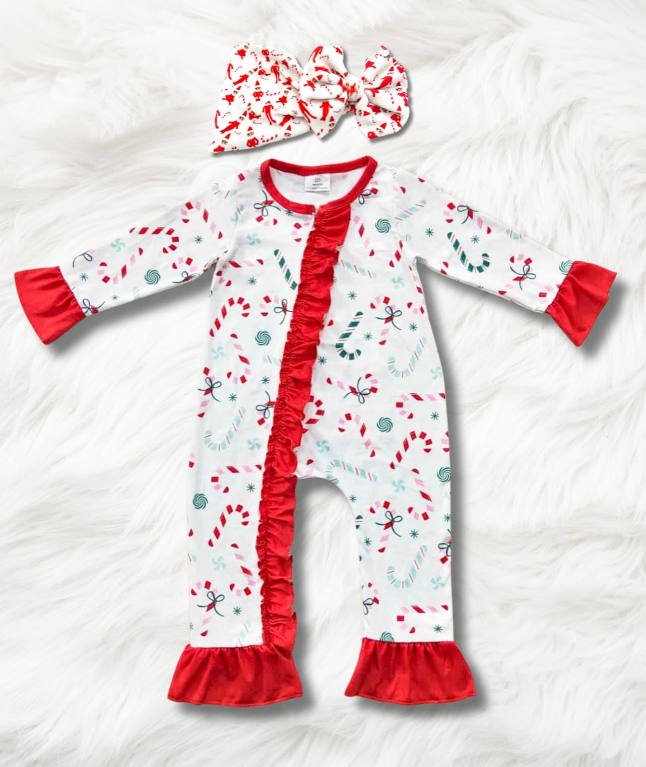 Cane Lane Ruffle Romper