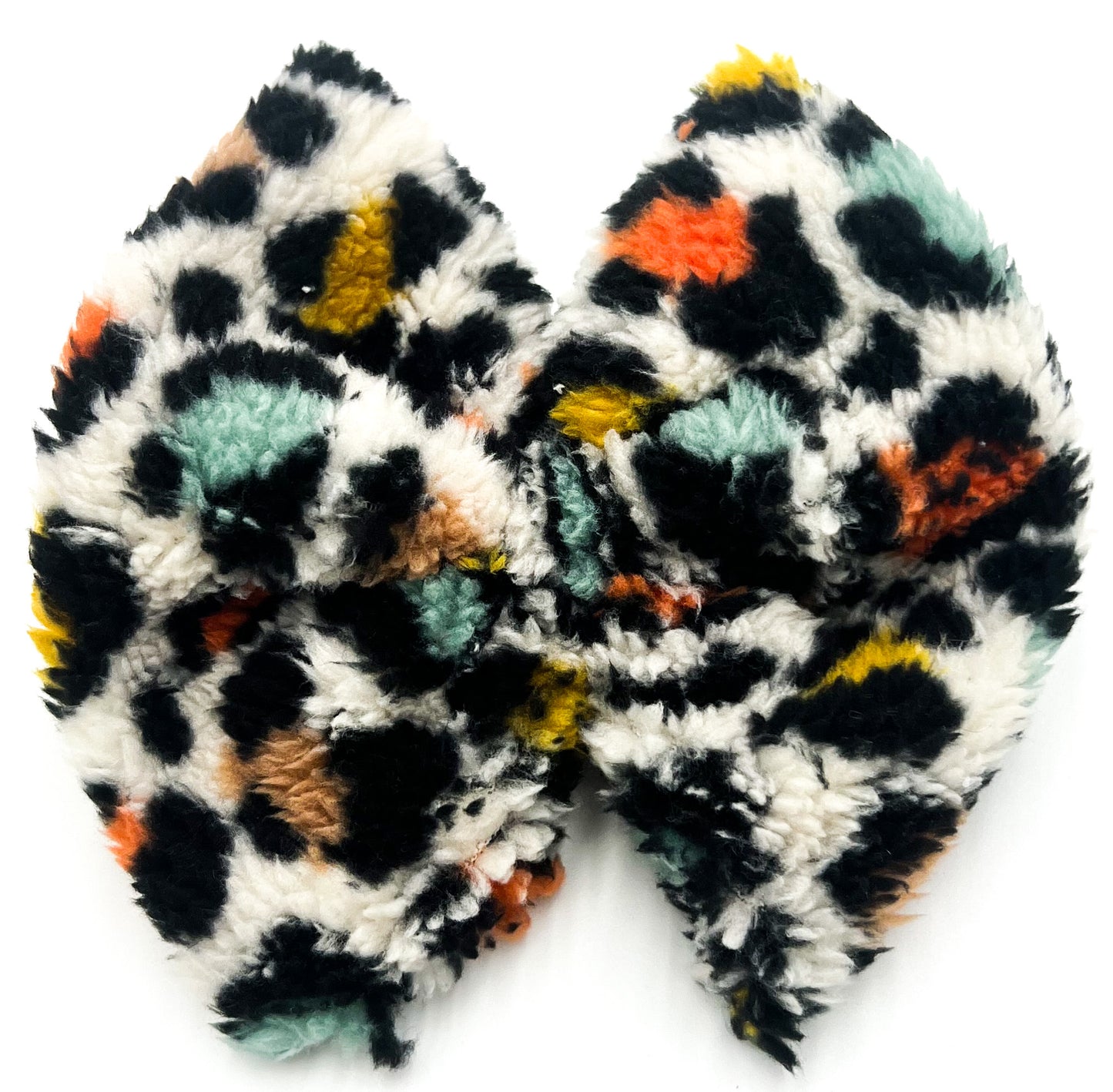 Rainbow Leopard Fuzz (Sherpa) Bullet Bow