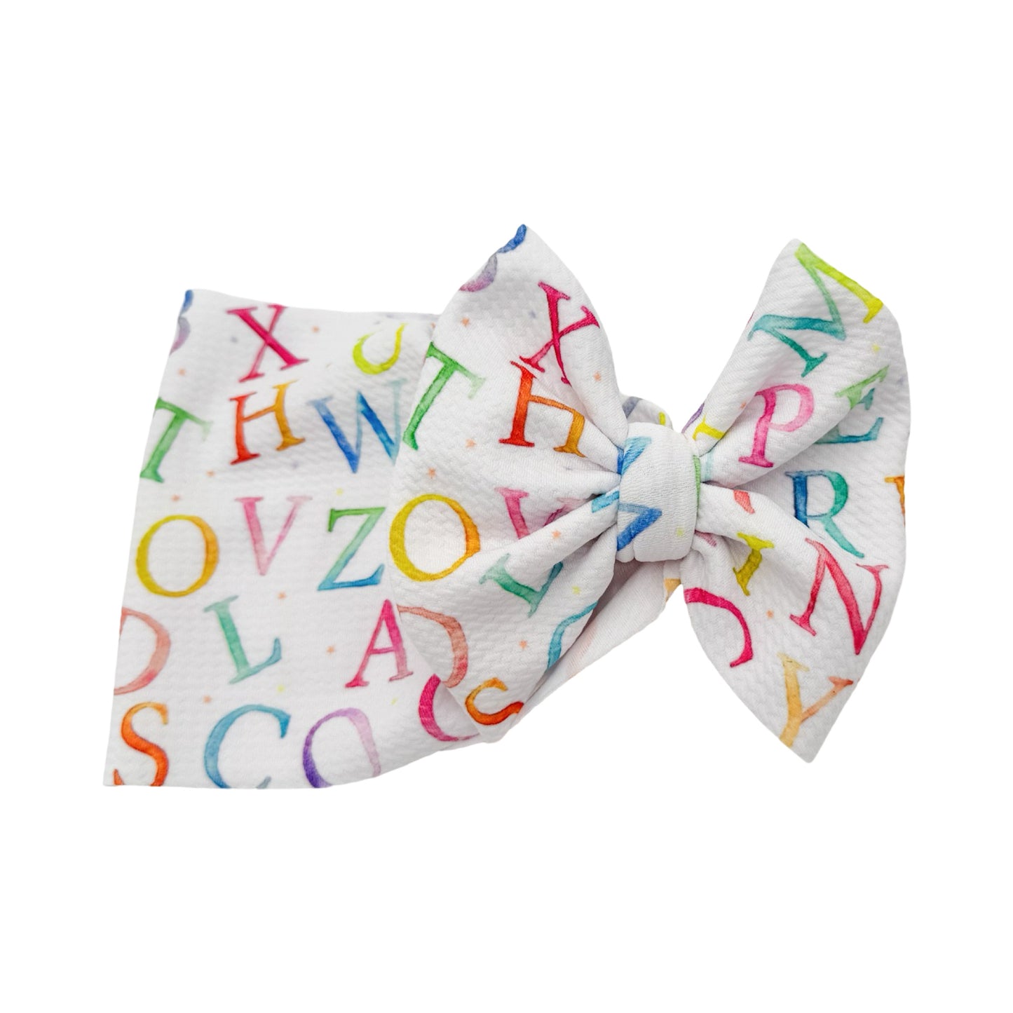 Letters Of The Alphabet Head Wrap