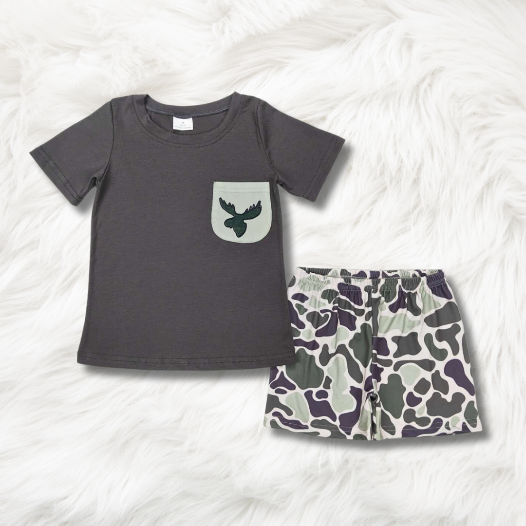 Moose Camo Short Set