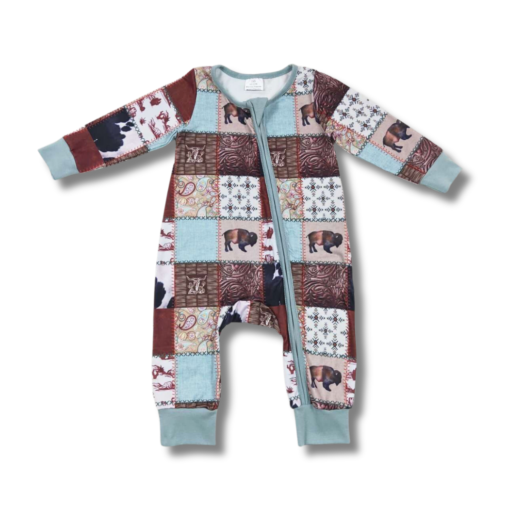 Western Buffalo Romper