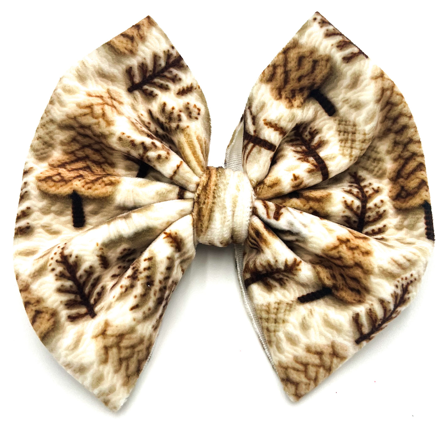 Neutral Woodlands (Velvets) Bullet Bow