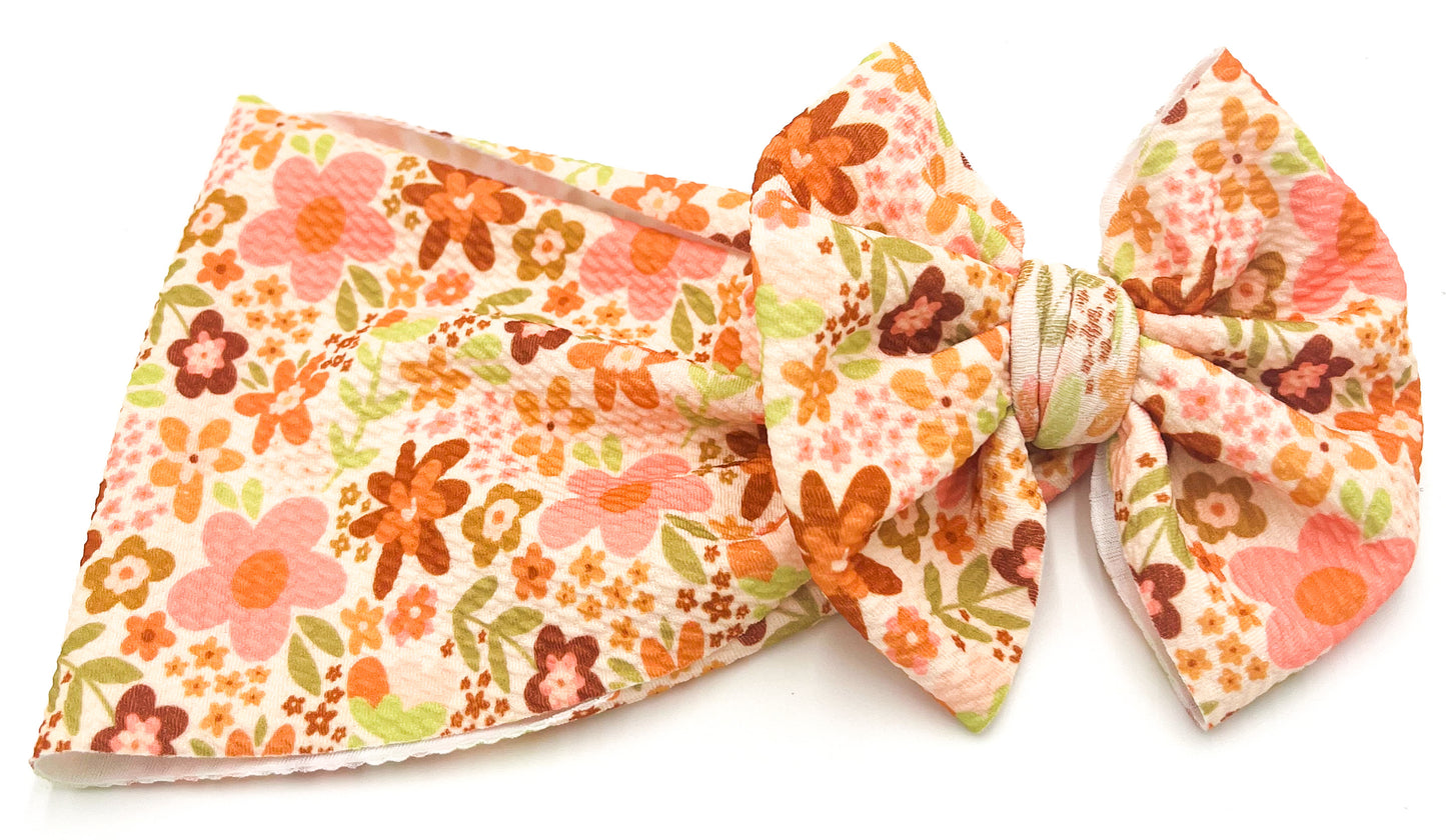 Her Fall Floral Head Wrap