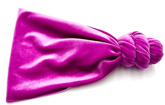 Pink Berry (Velvet) Top Knot
