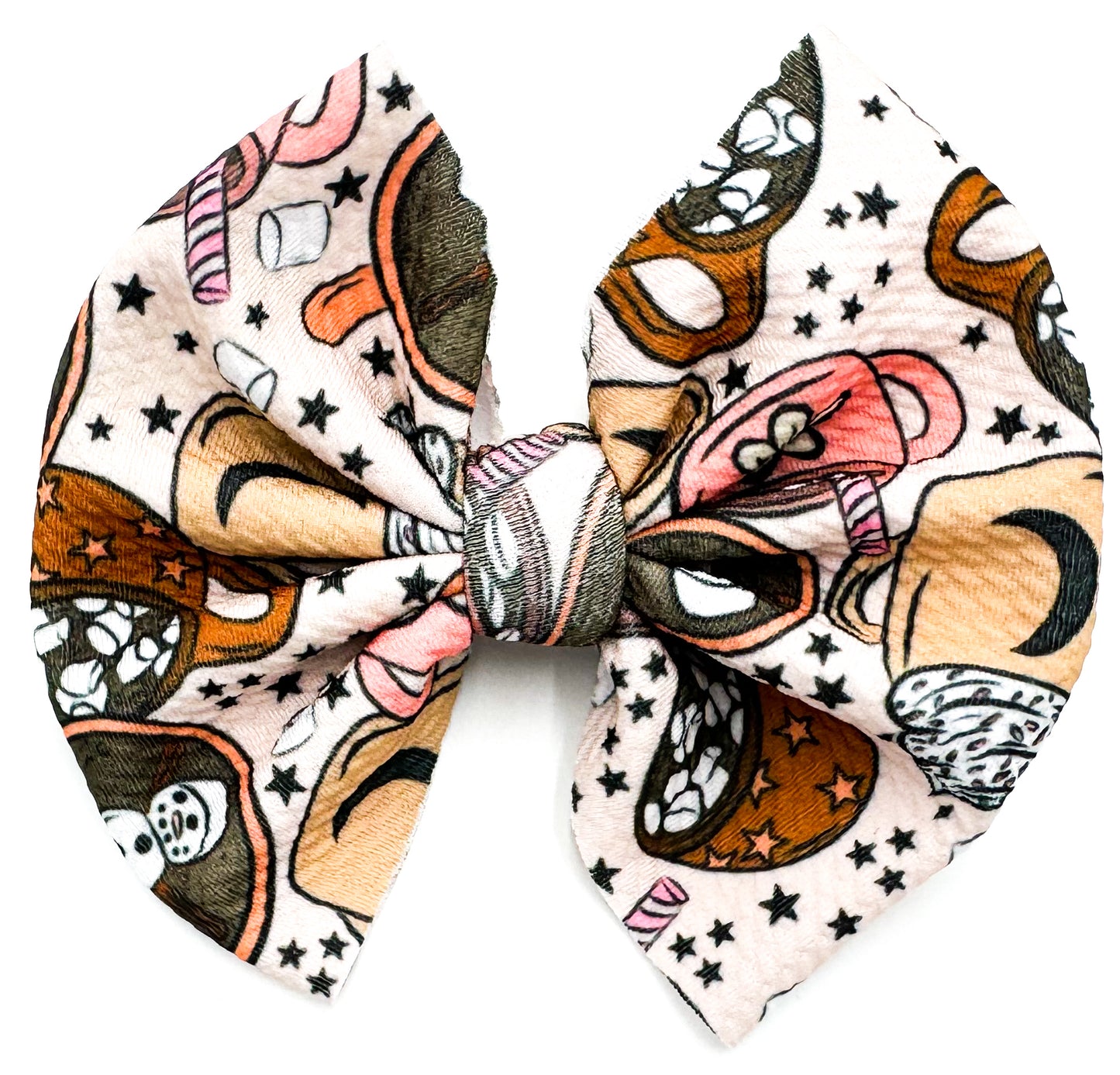 Hot Cocoa & Cream Bullet Bow