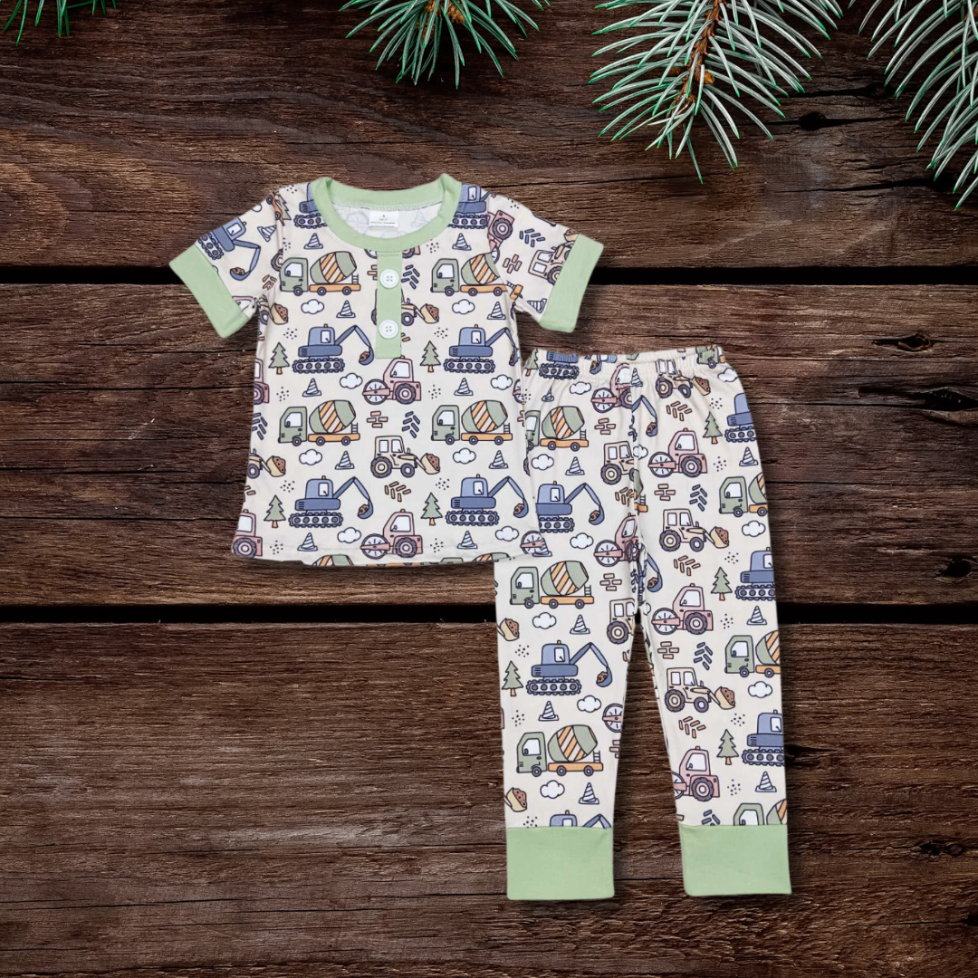 Dad's Construction Twin Jammies