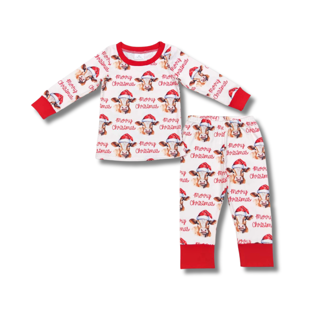 Merry Christmas Cows Jammies