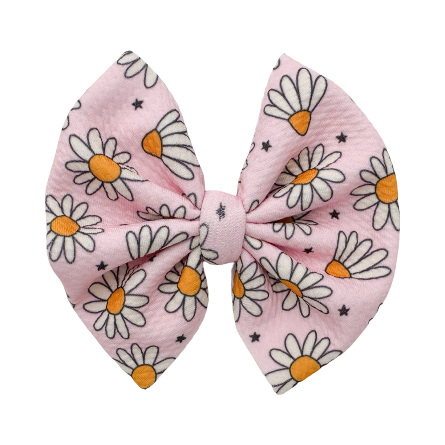 Little Pink Daisy Bullet Bow