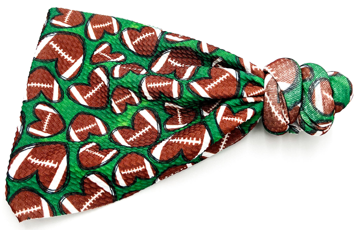 Hearts for Touchdowns Top Knot