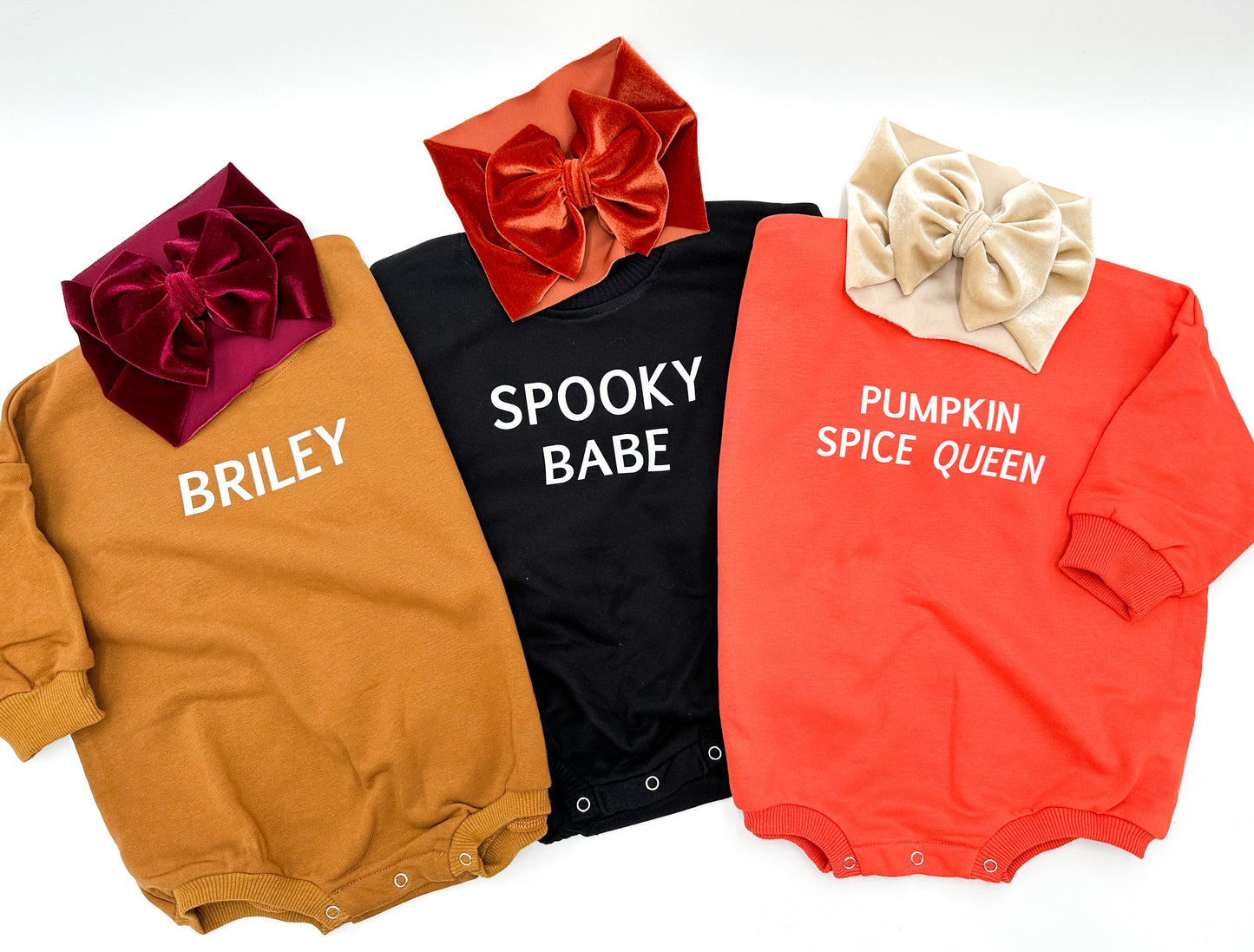 Personalized Sweatshirt Romper