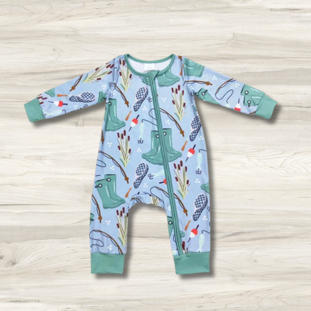 It's A Fishin Day Romper