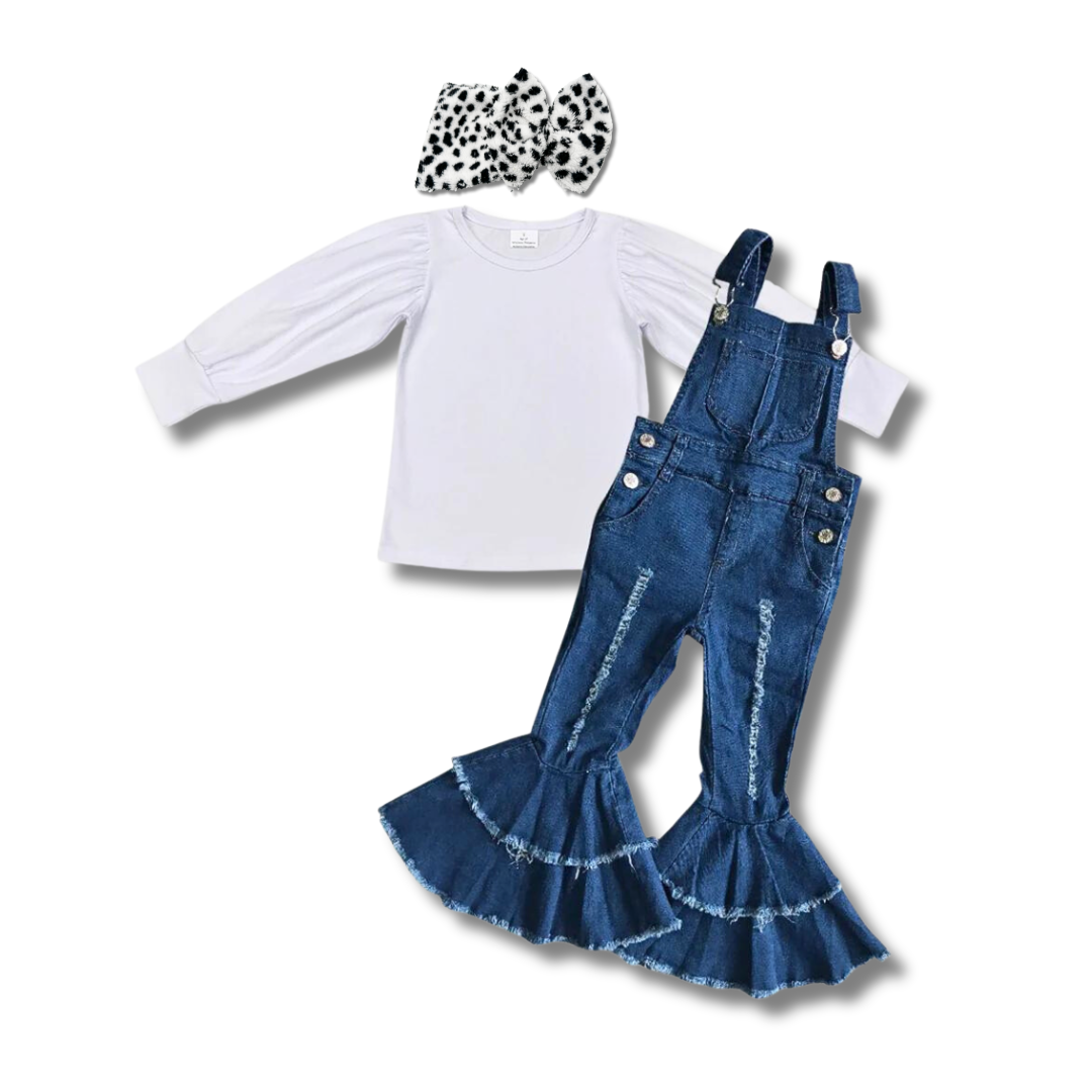 Winter Whites Overall Set