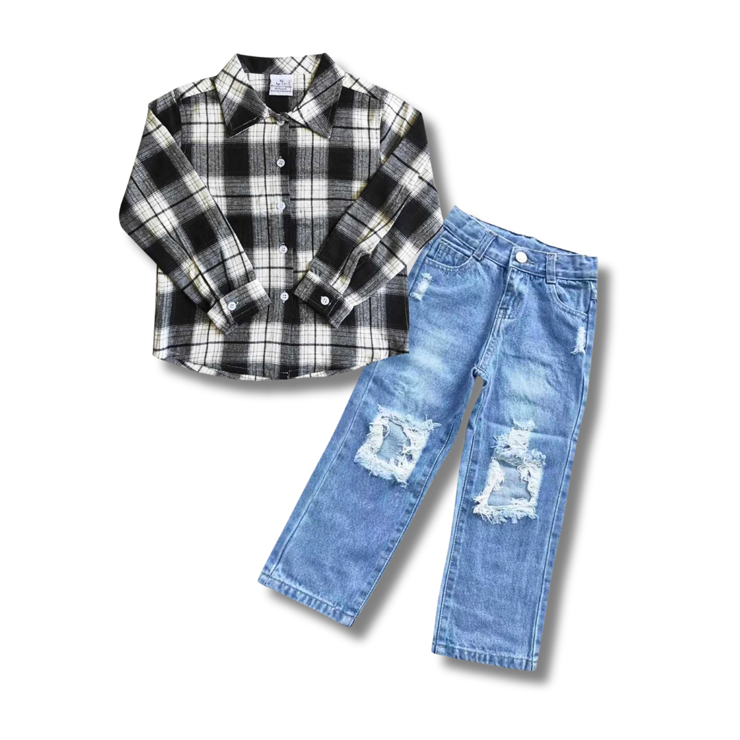 Flannel & Denim Set