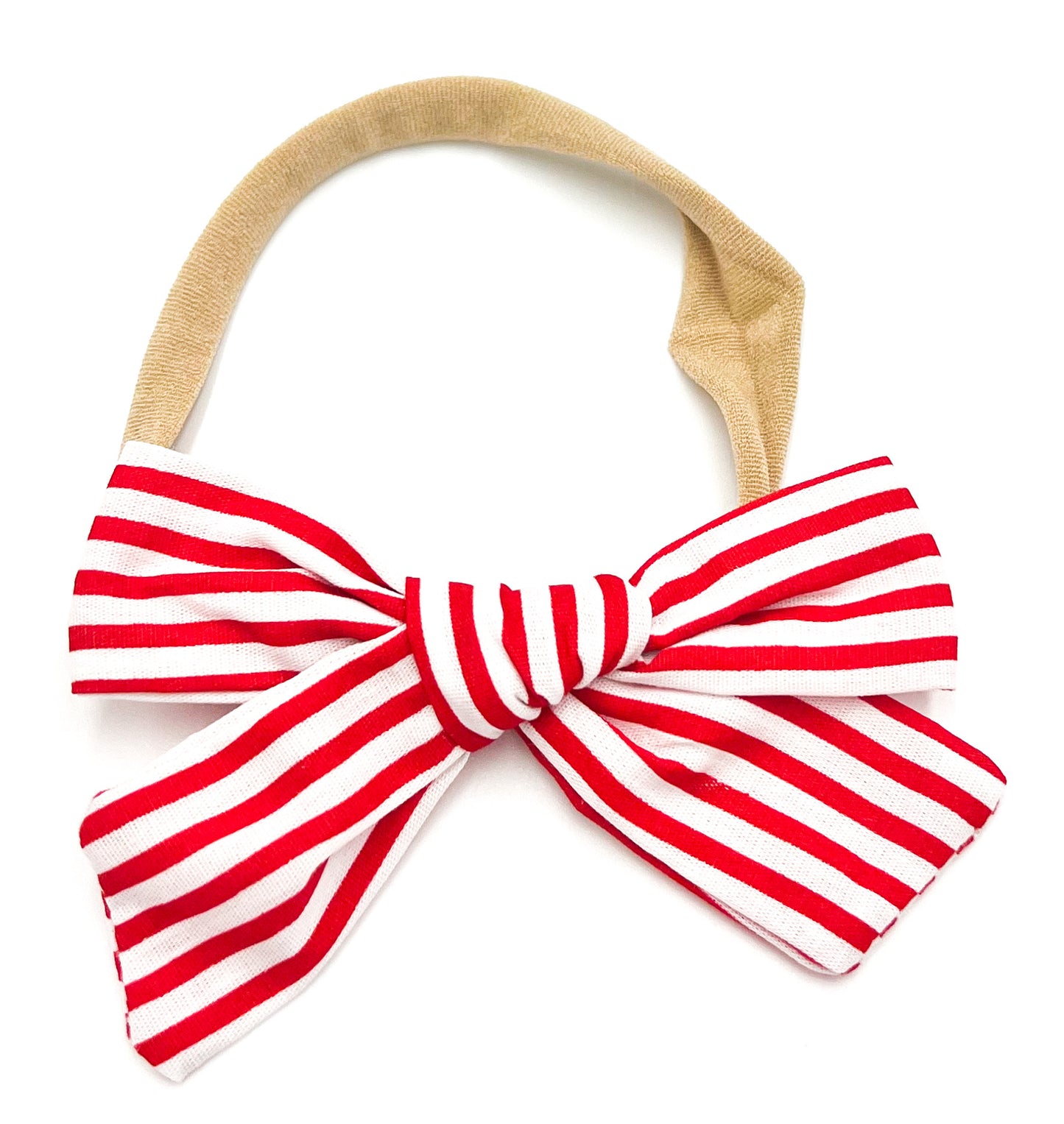 Red + White Striped Midi