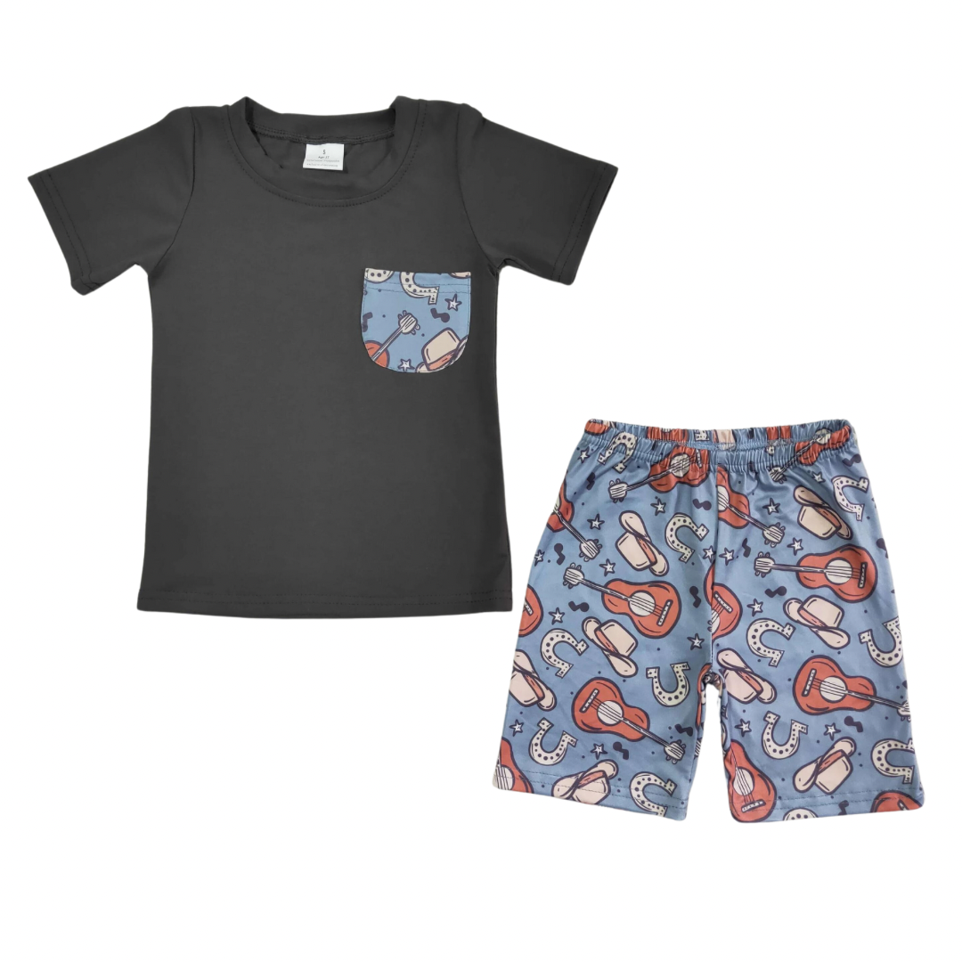 Country Music Boy Short Set
