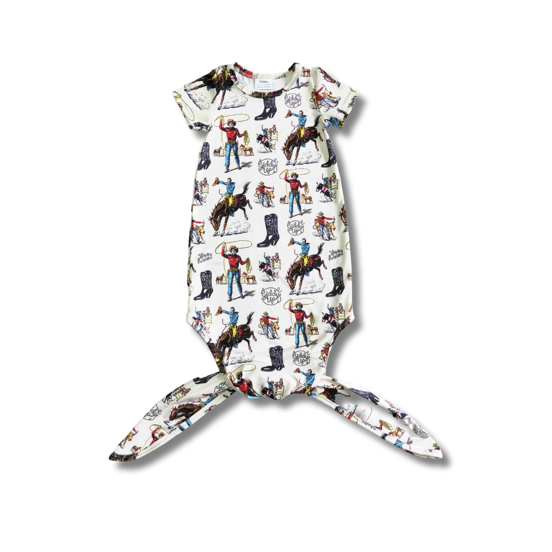 Giddy Up Tie Gown