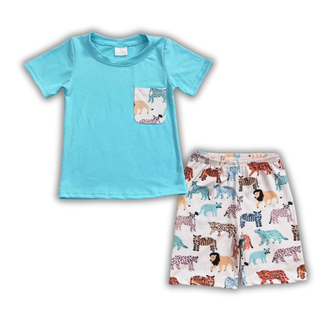 Zoo Keeper Boy Short Set
