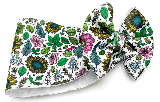 Swimming in Flowers (Swim Bow) Head Wrap