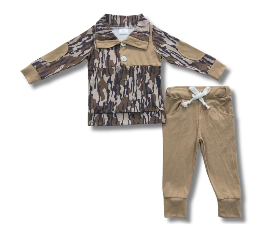 Taupe Camo Lounge Set