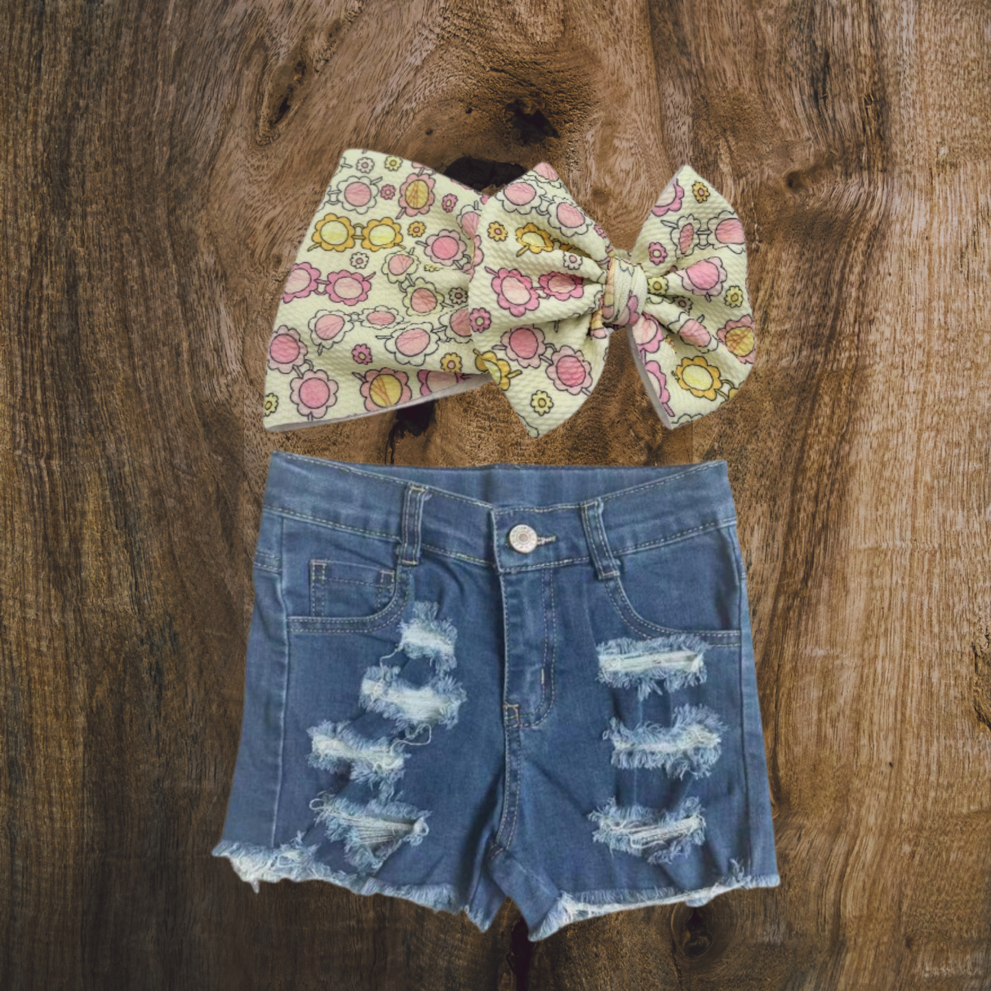 Distressed Denim Summer Short
