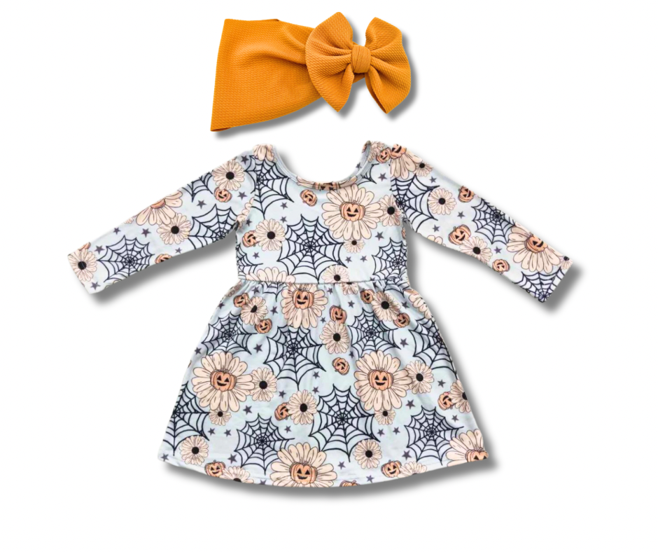 Pumpkin Webs Dress