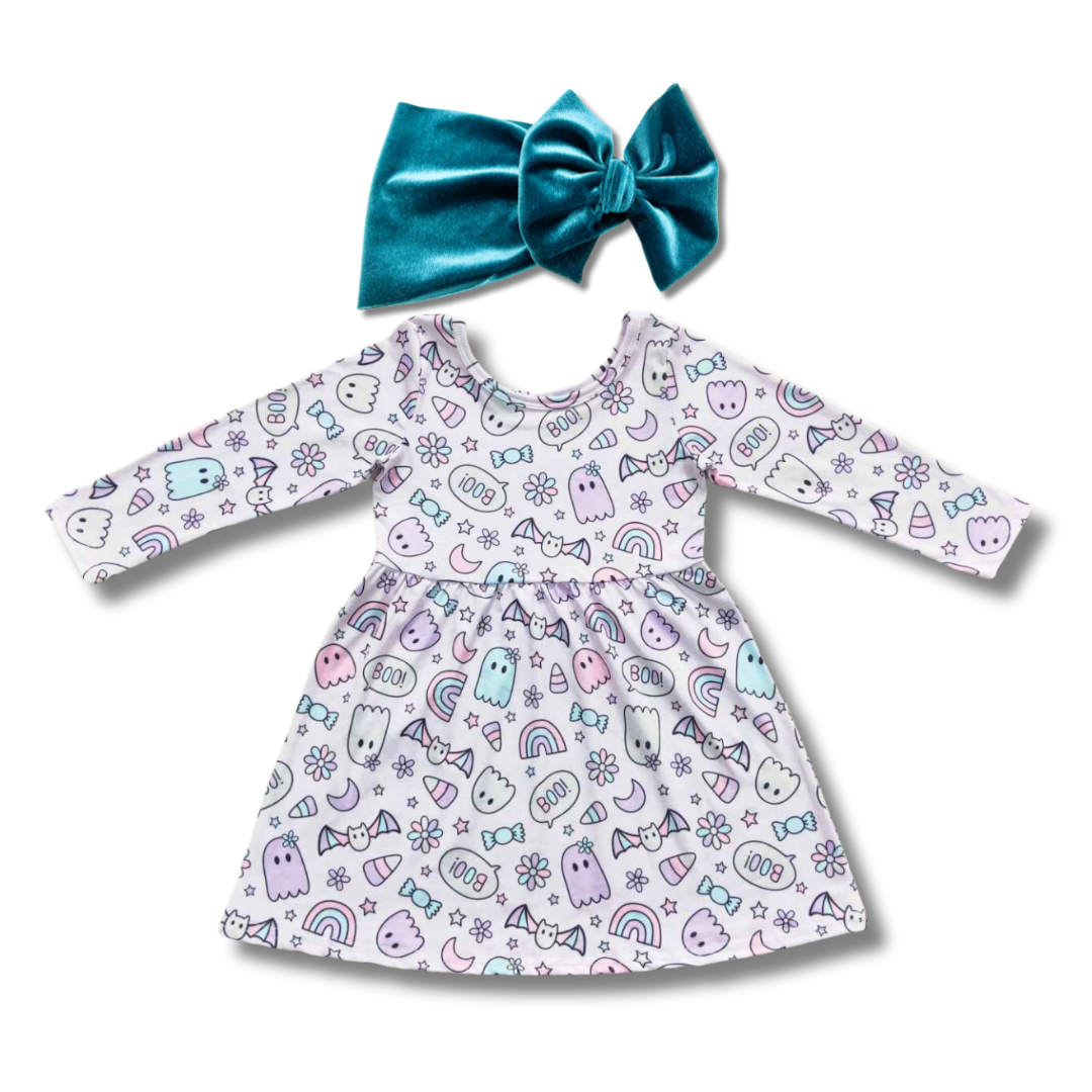Girly Ghosts Twirl Dress