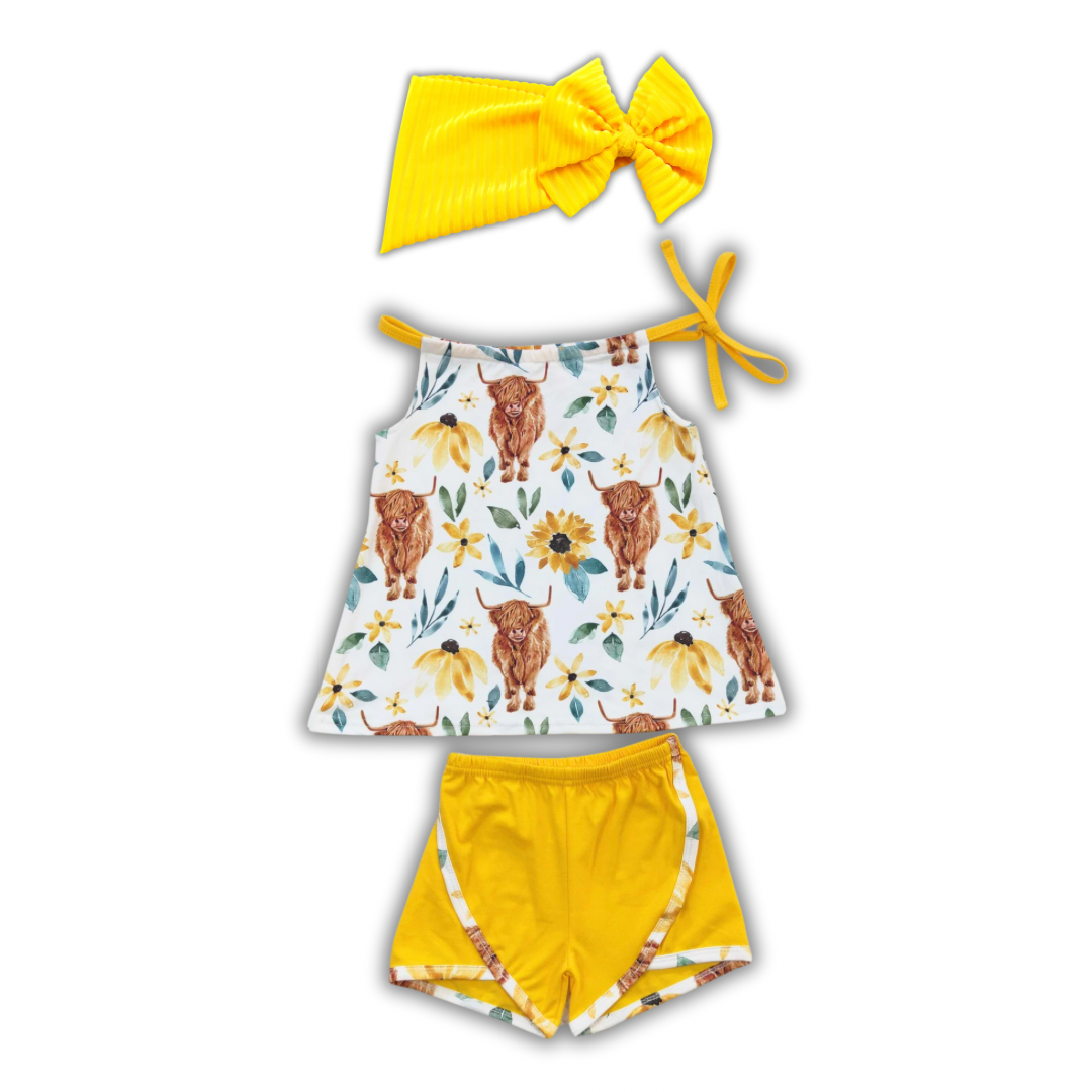 Highlands & Sunflowers Short Set