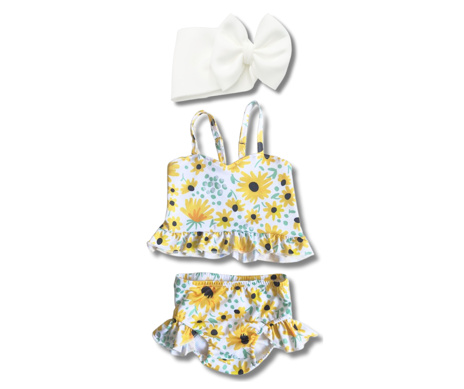 Yellow Daisies Swim Suit