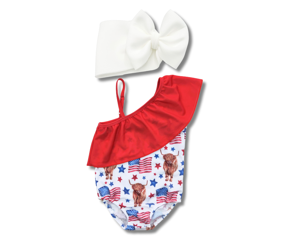 Highland American Cow Swim Suit