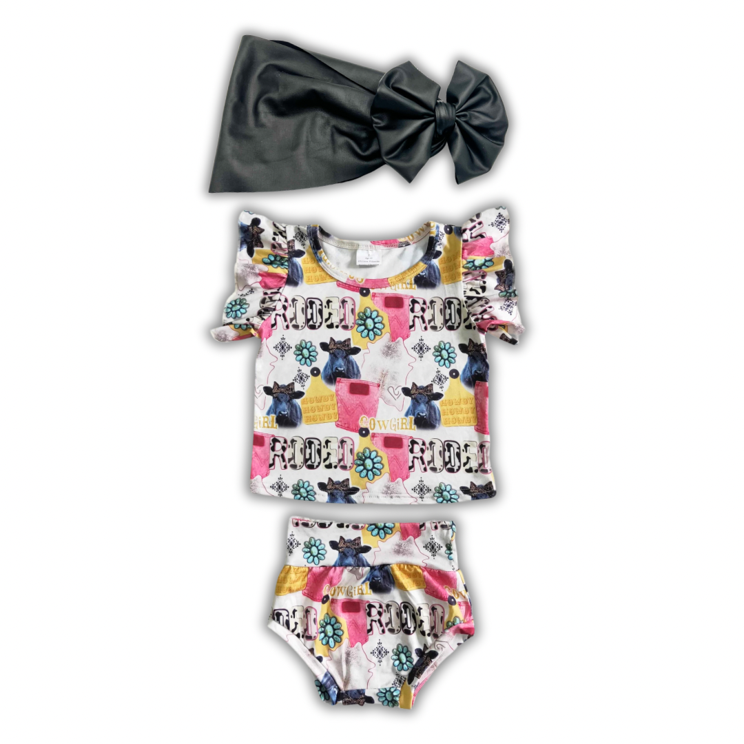 Rodeo Gal Bummie Set