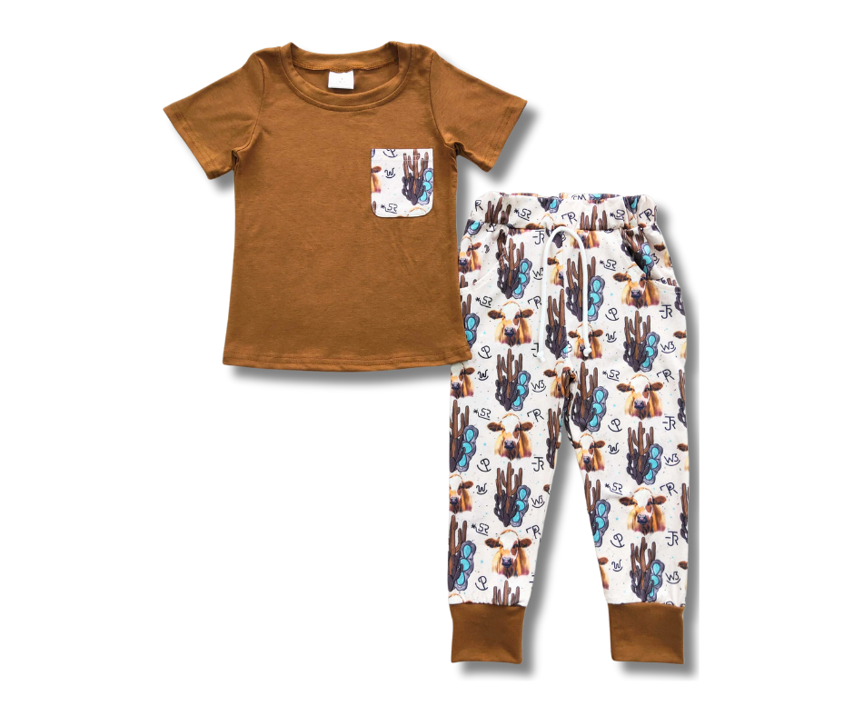 Western Cows Lounge Set