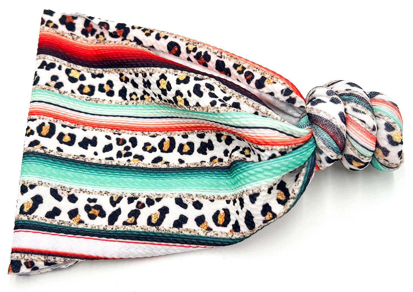 Leopard Gone West Top Knot