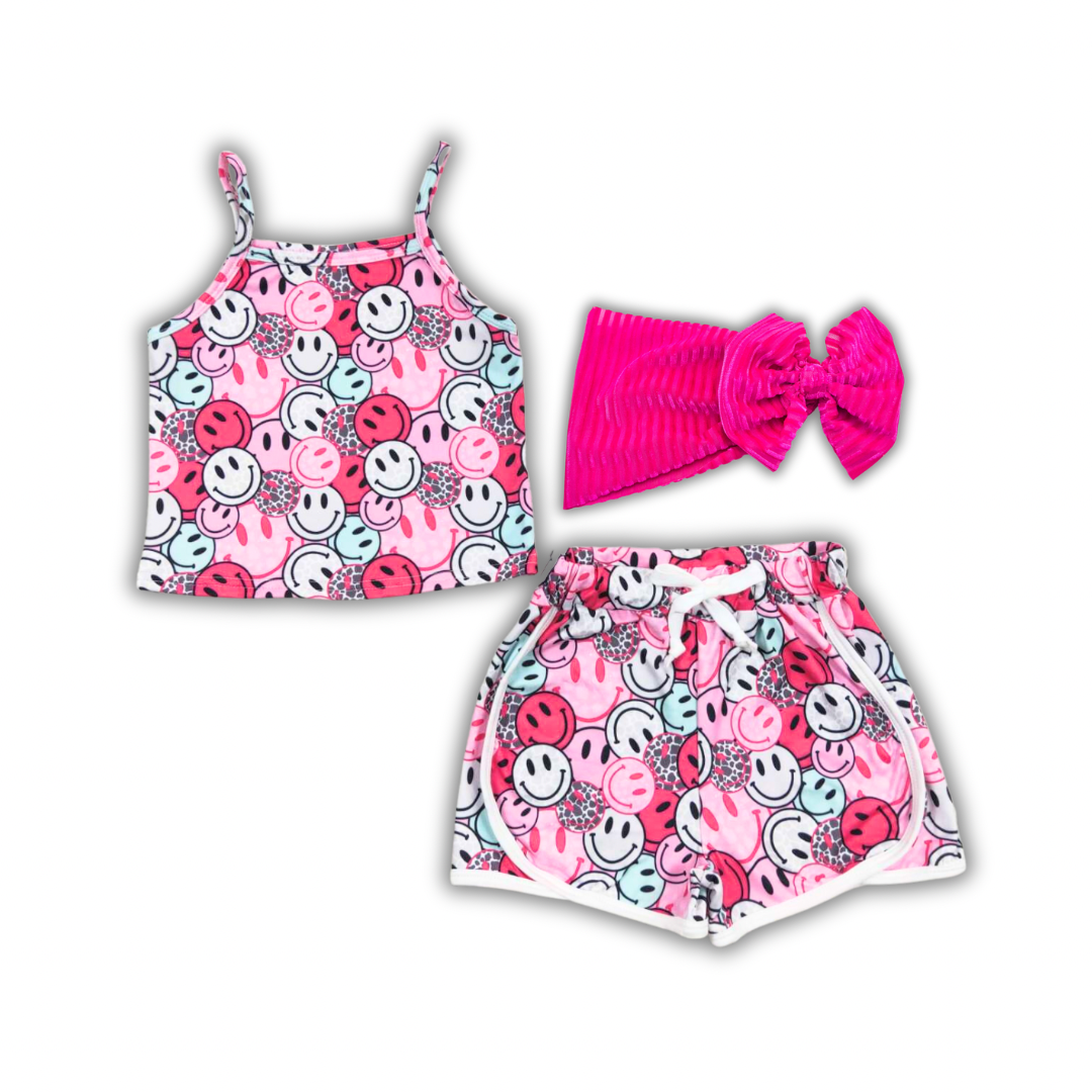Pinky Smiles Short Set