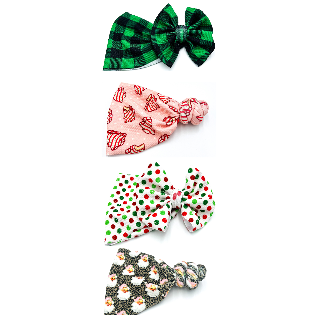 End Of Season Christmas Head Wrap & Top Knot Mystery Bag