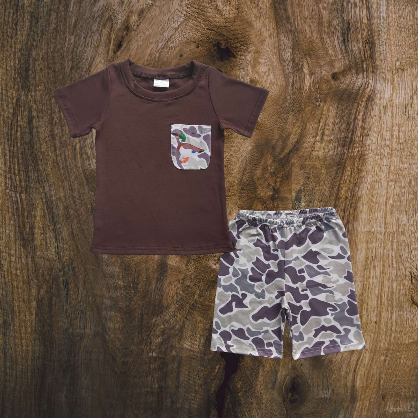Duck It Up Camo Short Set