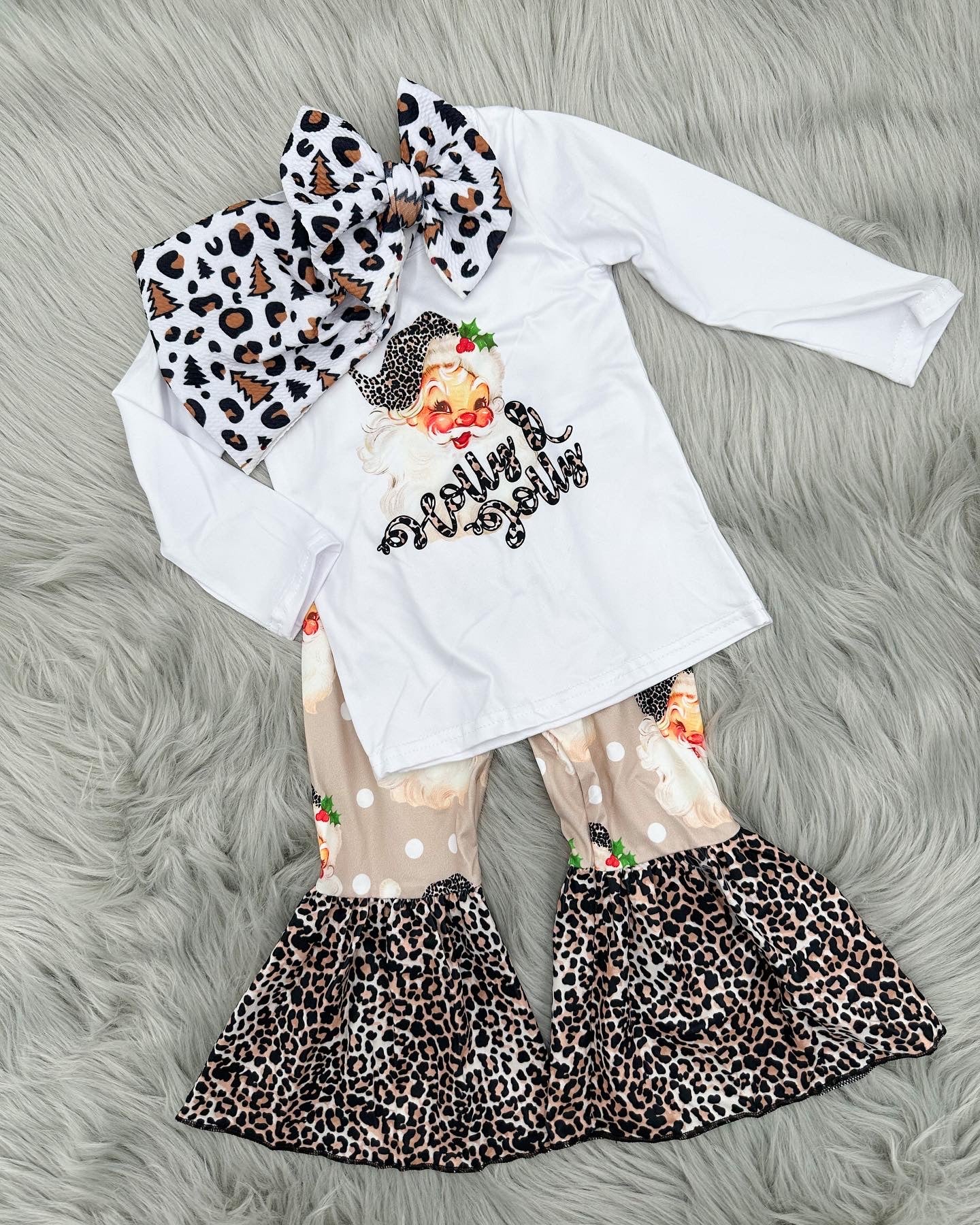 Holly & Jolly Leopard Santa Set