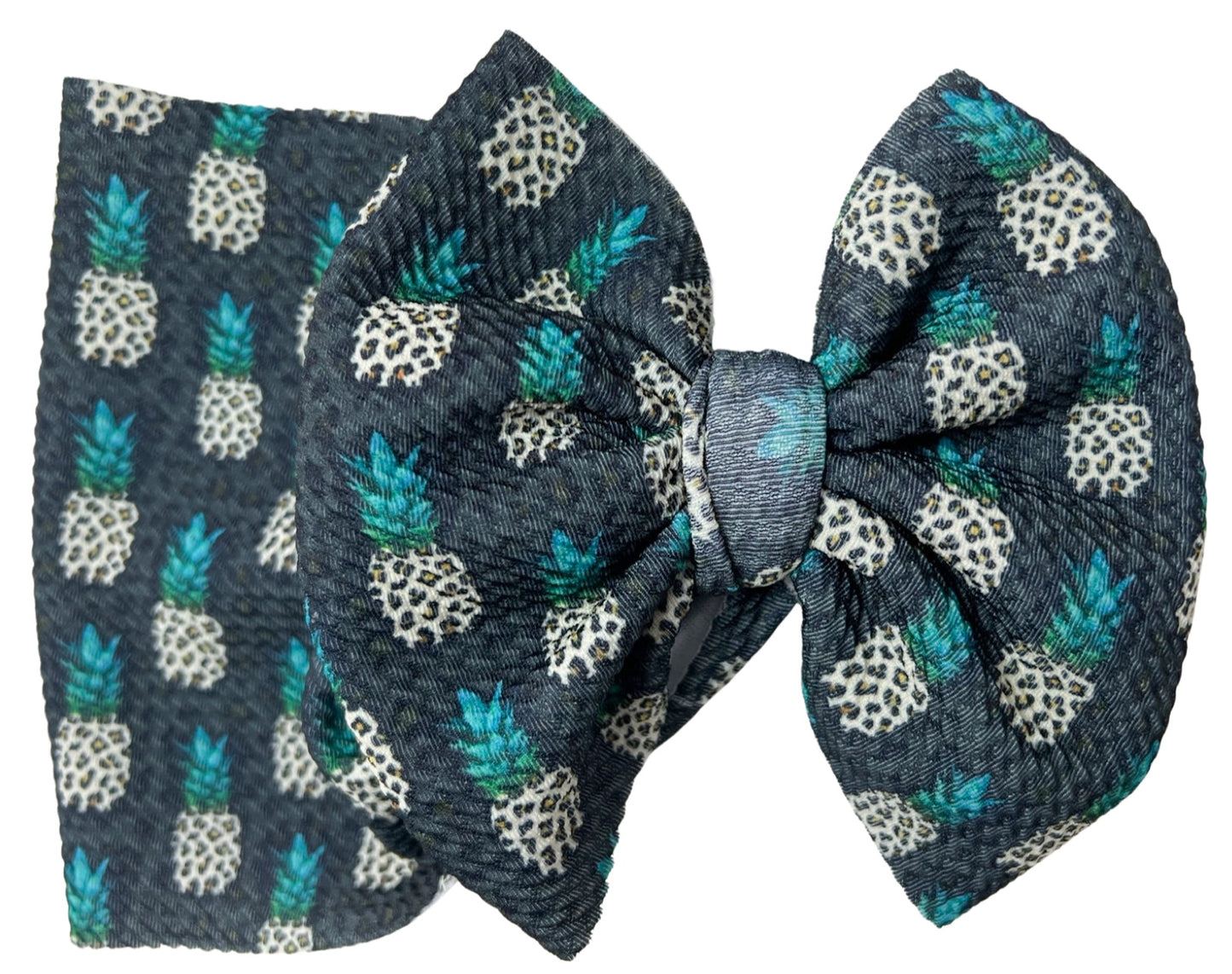Pineapple Cheetah Head Wrap