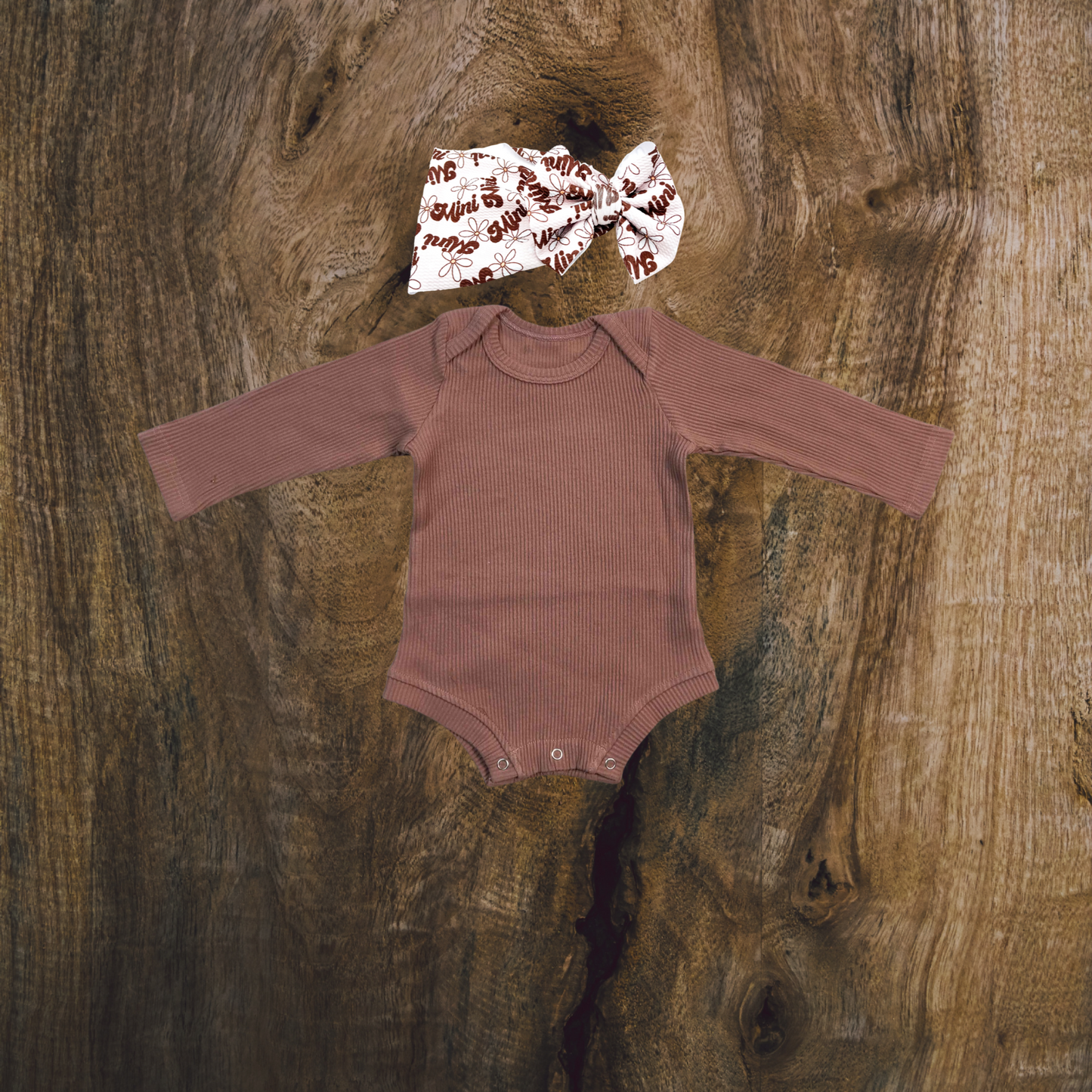 Clay Ribbed Bodysuit