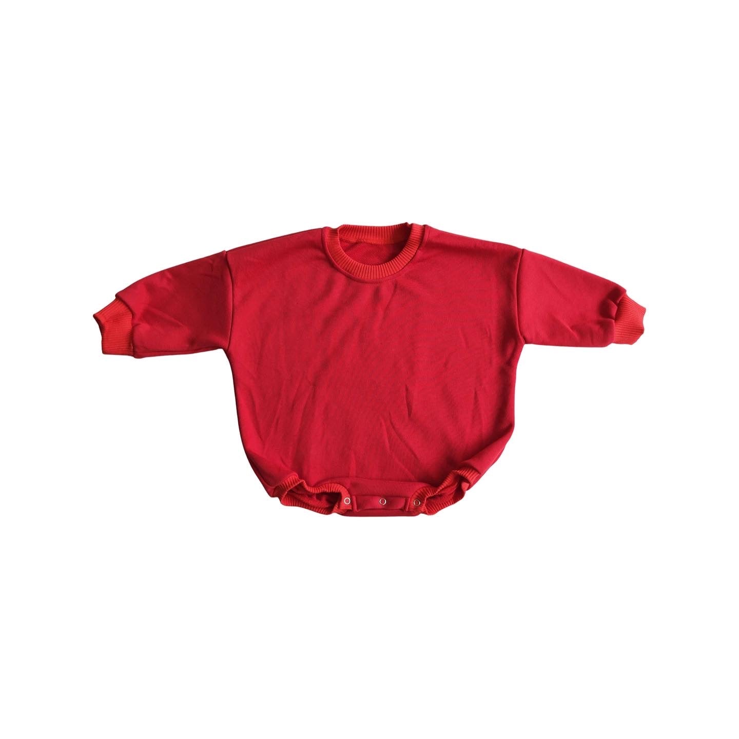 Rudolph Red Sweatshirt Romper