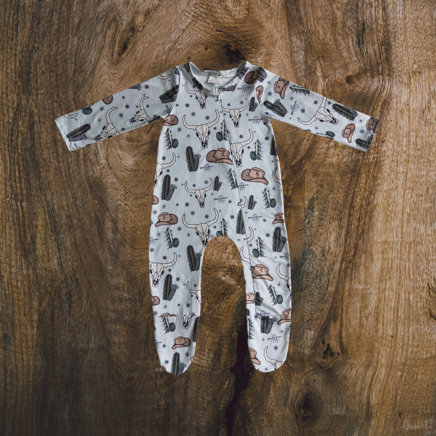 Cowboy Hats & Cactus Zipper Jammies