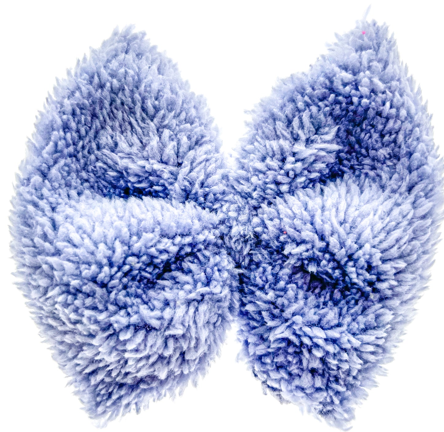 Denim Blue Sherpa Bullet Bow