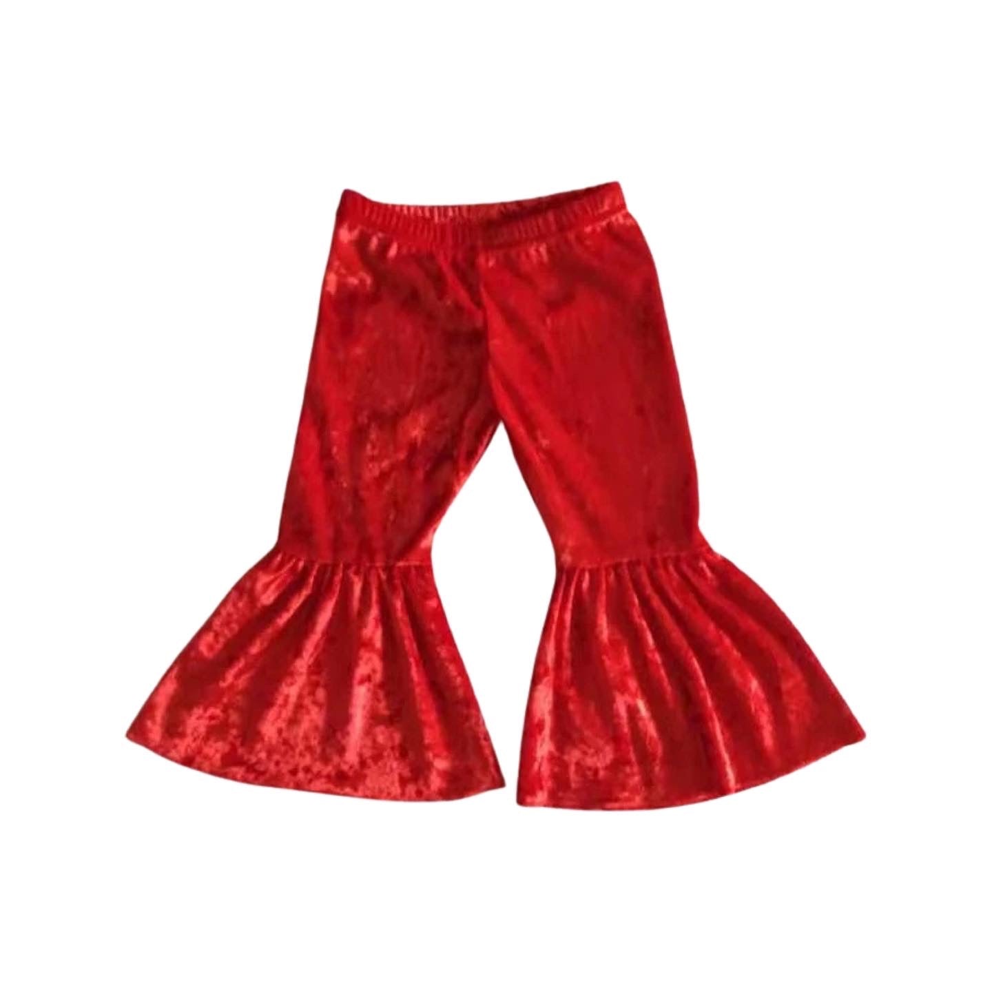 Red Velvet Bell Bottoms