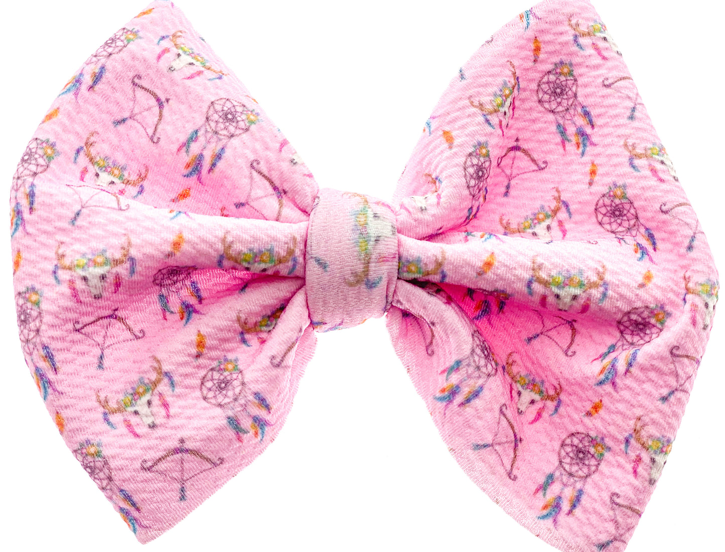 Pink Boho Bullet Bow