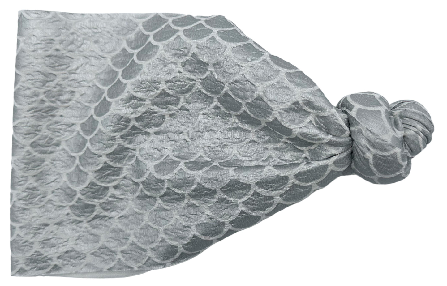 Shimmer Silver Scales Top Knot